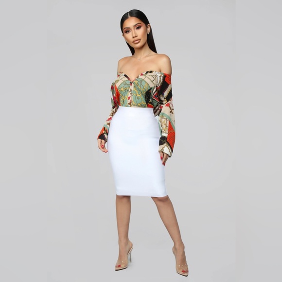 Fashion Nova Amara Top-Orange Combo - Picture 3 of 11